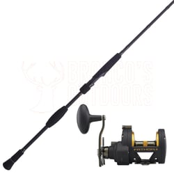 Penn Battalion II Slow Pitch Overhead Rod 6'8" PE:3 + Penn Fathom II Star Drag Reel 8XN