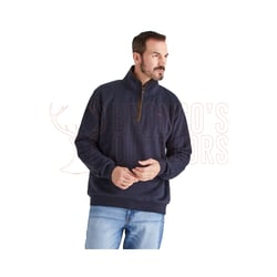 Ridgeline Brancaster 1/4 Zip Top Navy