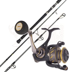 Shimano Ocea Plugger Full Throttle Rod 8'8" PE8 60-160gm + Penn Authority Spinning Reel 6500HS