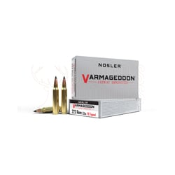 Nosler Varmageddon .223 Rem 53gr Flat Base Tipped 20 Rounds