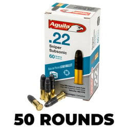Aguila Sniper Subsonic .22 LR 60gr SP 50 Rounds