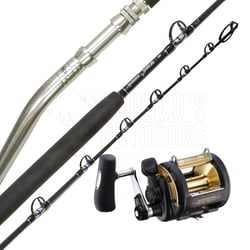 Shimano Status Bluewater Game Rod 5'6" 37kg Bent Butt Non Roller Tip + Shimano TLD50LRS Fishing Reel