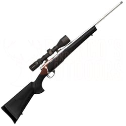 Howa Model 1500 Stainless Steel Threaded 20" Black 7mm-08 + Nikko Stirling Metor 2.5-10x50mm Riflescope