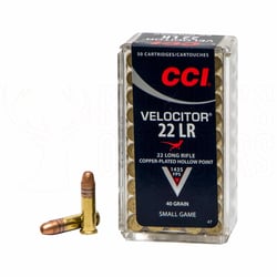 CCI Velocitor .22 LR 40gr HP 50 Rounds