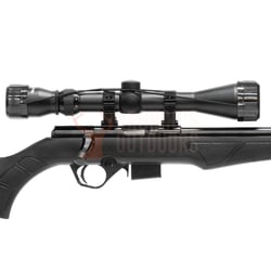 Rossi 8122M .22 WMR + Nikko Stirling Mountmaster Riflescope 3-9x40mm HMD Reticle + DPT Rimfire Suppressor 5 Baffles 1/2-20 UNF
