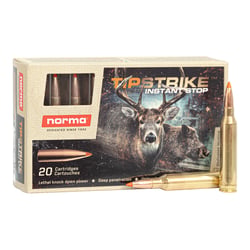 Norma Tipstrike 7mm Rem Mag 160gr Polymer Tip 20 Rounds