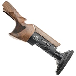 TSK Caesar Summit Standard Stock Trap Large Right Hand Black Pipe Bridge Wood 32mm Comb 160mm Black Pipe Microcell 15mm Pad