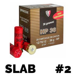 Fiocchi HP 36 12ga 2 3/4" 36gm #2 250 Rounds
