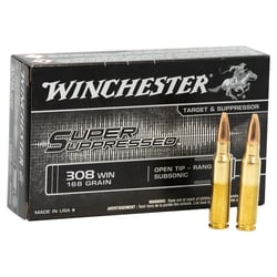 Winchester Super Suppressed .308 Win 168gr Open Tip 20 Rounds