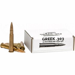 Greek .303 British 174gr MK7Z Spitzer FMJ 20 Rounds