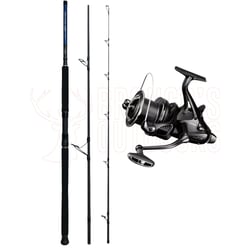 Shimano Dynaflare Fishing Rod 14'6" 10-15kg + Shimano Big Baitrunner 14000XT Long Cast Fishing Reel