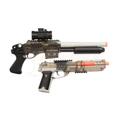 Ghost Game Face Spring Powered Shotgun + Spring Powered Pistol 6mm