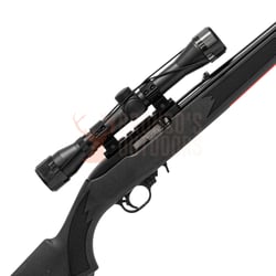 Ruger 10/22 Synthetic Blued .22 LR + 4x32 Scope + Suppressor