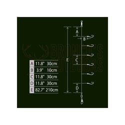 Hayabusa EX133 UV Twist Skin Sabiki Rig