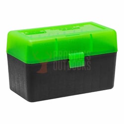 MTM Case-Gard Flip-Top Rifle Ammo Box Clear Green/Black