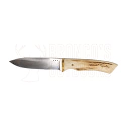 Baza K Knives Hunting Knife 2 Piece Set 4.5" Antler Handle