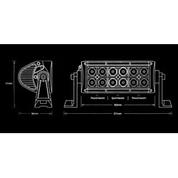 Night Saber Light Bar 183mm 2880 Lumens