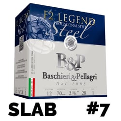 B&P F2 Legend Pro Steel 2 3/4" 12ga 24gm #7 250 Rounds