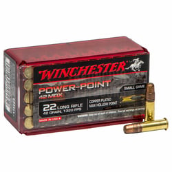 Winchester Power Point .22 LR 42gr HP 50 Rounds
