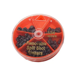 Monster Removable Split Shot Sinkers 124 Pieces