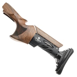 TSK Standard Shotgun Stock, Browning 725 Trap, Medium Left Hand Grip, Black Pipe Bridge, Walnut Wood 32mm Comb, 140mm Black Pipe, Microcell Shaped 15mm Pad