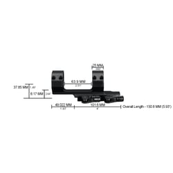 Vortex Precision QR Extended Cantilever Mount 30mm 2" Offset