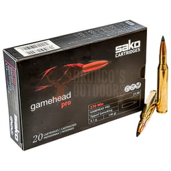 Sako Gamehead Pro .270 Win 140gr Tipped GameKing 20 Rounds