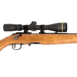 Ruger American Rimfire Wood .22 LR 22" + Leupold VX-Freedom 3-9x40 Hunt-Plex Riflescope + Stealth 3/8 Dovetail Alloy Rings 1"