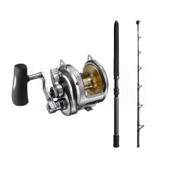 Shimano Status Bluewater 5'6" 24-37kg Roller Tip Bent Butt + Talica 25 50II 2-Speed