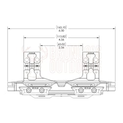 Magne-Tech Magnetic Scope Mount Set 30x38.5mm