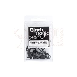 Black Magic Twin Spin Ball Bearing Swivels Economy Pack