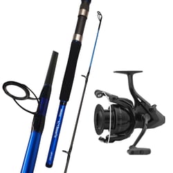 Okuma Sensor Tip Spin Rod 6'6" 1-Piece 6-10kg + Okuma Dyna Baitfeeder 7000 Spinning Reel Spooled Line