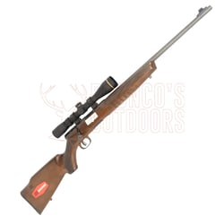 Savage B17 G Blued Wood .17 HMR + Leupold VX-Freedom Riflescope 3-9x40mm 1" CDS Tri MOA