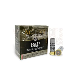 B&P Active Buckshot 30gm Copper Plated 25 Rounds