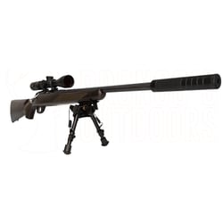 Tikka T1x Hunter .17 HMR 20" + Burris Droptine Rimfire 3-9x40mm Ballistic Plex Scope + Suppressor 1/2-20 Thread