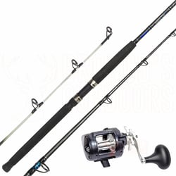 Shimano Tekota 600A-HG + Shimano Aquatip 6' 10kg Overhead Combo