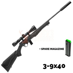Rossi 8122 Blued .22 LR + Nikko Stirling Mountmaster HMD 3-9x40 Riflescope + Rimfire Suppressor