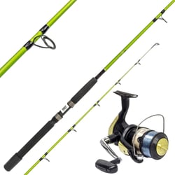Shimano Kidstix Spinning Rod 6' 8-12kg Green + Shimano Hyperloop 6000FB Spinning Reel