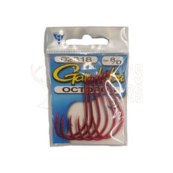 Gamakatsu Octopus Hooks Red Small Pack