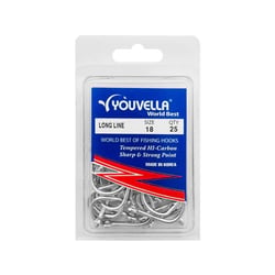 Youvella Longline 18R Hooks 25 Package