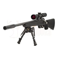 Tikka T1x MTR Left Hand .17 HMR + Burris Droptine Rimfire Scope 3-9x40 Ballistic Plex + 1/2-20 Suppressor + Hyskor Swivel Bipod 6-9"