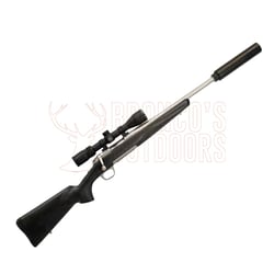 Browning X-Bolt Stainless Steel Stalker 7mm-08 20" Threaded + Vortex Diamondback 4-12x40mm BDC + DPT Suppressor