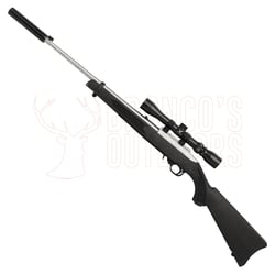 Ruger 10/22 Synthetic Stainless .22 LR + 3-9x32 Scope + Suppressor