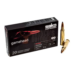 Sako Gamehead .223 Rem 55gr SP 20 Rounds