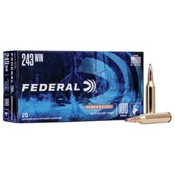 Federal Power Shok .243 Win 100gr SP 20 Rounds