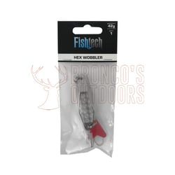 Fishtech Hex Wobbler Lure Silver 24gm