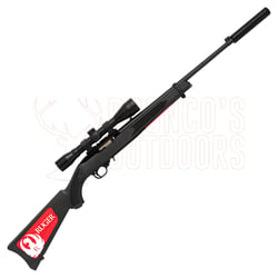 Ruger 10/22 Blued Synthetic .22 LR Rifle + 4x40 Scope + Suppressor