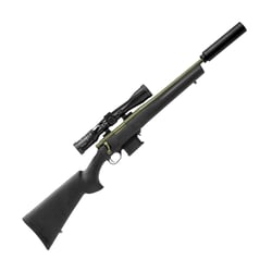 Howa Mini Action Sniper Green Black Stock .223 Threaded 20" + Nikko Stirling Panamax Rifle Scope 3-9x40mm + DPT MK2 Over-Barrel Suppressor 1/2-20 .22 Cal
