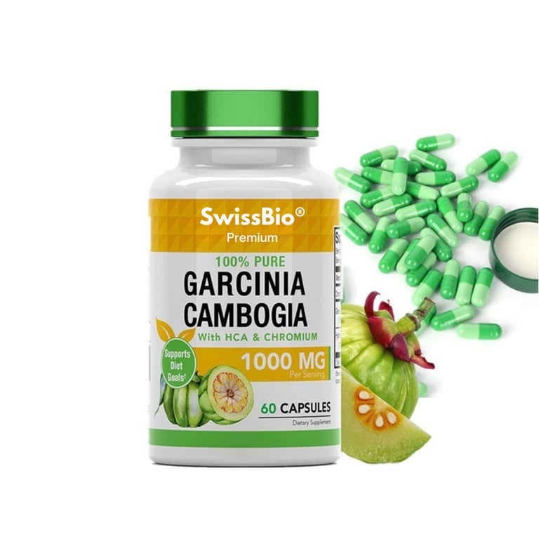 SwissBio Premium 100% Pure Garcinia Cambogia - Image 1