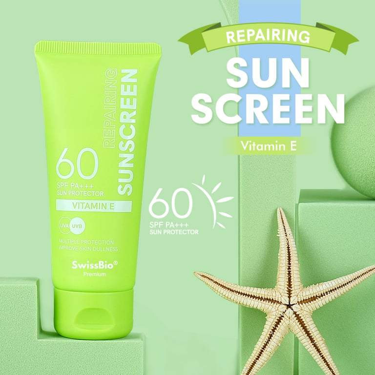 SwissBio Sunscreen with Vitamin E & Collagen